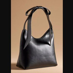 Anthropologie Bow Midi Shoulder Bag - Black